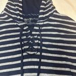Marc New York  Navy Striped Hoodie Shirt SZ XLG Photo 1