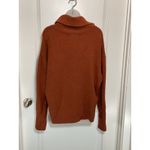 Rachel Zoe  Rust Orange Turtleneck Knit Sweater Women's Large Career Wear Mock Photo 6
