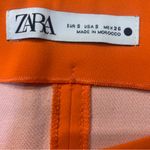 ZARA •  a line mini skirt orange small Photo 3