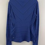 Lululemon Kanto Stripe Sapphire Blue Black Kanto Catch Me Long Sleeve Top Photo 8