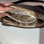 The Sak Leather Crossbody Purse Handbag Square Pouch Bag Boho Brown Photo 8