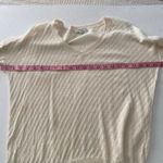 Madewell Cream Pointelle Knit Sweater Women’s XS Lightweight V-Neck Pullover Photo 5