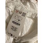 ZARA White Eyelet Scalloped Hem Hot Shorts Size L Photo 3