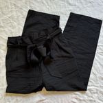 Lost + Wander Womens Bloody Mary Black Cropped Belted Wide Leg Pants Medium Photo 1