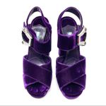 Prada purple velvet platform sandals, made in Italy, size 37.5 Photo 6