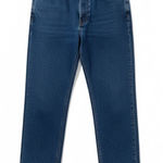 Vintage High Rise Plaid Flannel Lined Jeans Size 12 Tapered Leg Burry Lane Blue Photo 0