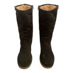 UGG  Daphne Womens Boots Black Size 11 Suede Shearling Lined 1008705 Discontinued Photo 6