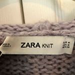 ZARA Oversized Purple Hooded Knit Top Size M Photo 3