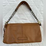 BCBGMAXAZRIA Studded Tan Leather Shoulder Bag Photo 2