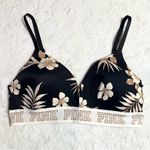 PINK - Victoria's Secret VS PINK Black Floral Wear Everywhere Wireless Lightly Lined Bra Size 34C Photo 10