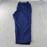 Lane Bryant Lane Bryant The Ashley Modernist Collection Blue Pinstripe Crop Pants Size 28 Photo 6