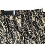 Apt. 9 NEW Womens  Tan Black Print Modern Fit Paper Bag Soft Elastic Waist Pants S Photo 6