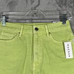 PacSun Shorts Womens 0 25 Neon Green Vintage High Rise Festival Cut Off Denim Photo 3