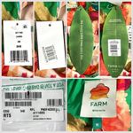 Farm Rio  Tropicart Floral Sleeveless Midi Dress Medium Green NWT Photo 13