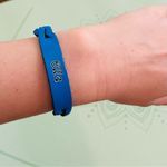 Canadian Leather Embroidered “Ella” Blue Snap Bracelet Photo 4