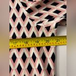 Spartina 449  Pink & Cream Geometric Barbee Nora Quarter-Zip Shift Dress XL Photo 5