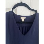 J. Crew Women's 6 Navy Sleeveless Color Block Career Top Blouse Clean Girl Blue Photo 1