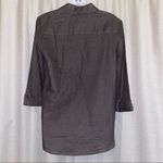 Anne Klein Nantucket Grey Women’s Button Up Top size small 🆕 Photo 5