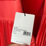 Amur Krisley Spicy Coral‎ Pleated Cocktail Midi Dress Size 4 NWT Orange Photo 5