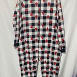 MERRY MOMENTS ONE PIECE CHRISTMAS PAJAMAS POCKETS UNISEX SIZE LARGE POCKETS Black Photo 0