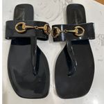 Jeffrey Campbell Women's Black A Lil Bit Jelly Thong Sandal, Size 8, EUC Photo 0