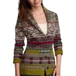 Eddie Bauer  Southwestern Print Button Front Cardigan Beige Size S Boho Fall Cozy Photo 0