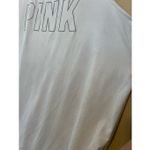 PINK Active By Victoria’s Secret White Tank Top Woman’s Large FLAWED STAINED Photo 5