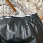 Firenze Santa Barbara Vintage Black Leather Midi High Waisted Skirt Size 12 Photo 7