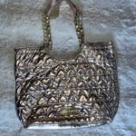 Betsey Johnson Betsy Johnson Gold Quilted Tote Bag Photo 2