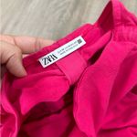 ZARA Ruched Corset Dress in Fuchsia Photo 3