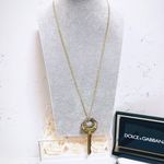 Dolce & Gabbana Authentic  RARE Vintage Gold & Silver Large Key Necklace Photo 4