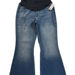 Sonoma New  Maternity Bootcut Jeans Women 16 XL Flare Denim Wide Leg Front Panel Photo 0