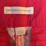 New York & Company cotton cuffed dress geometric hot pink shorts size 2 Photo 5