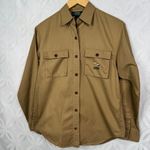 Ralph Lauren Lauren  Petite Khaki Fly‎ Fish Long Sleeve Button Up Shirt Size S Photo 9