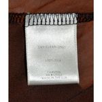 Dolan Antropologie L Brown Silk Black Velvet Chevron Open Top Jacket Sleeveless Size L Photo 8