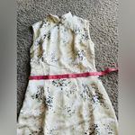 Cream and black floral silk Dress with unique Boho touch Photo 9