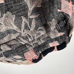 Nicole Miller  Original Dress Size Small Floral Short Sleeve Linen Blend Black Photo 12