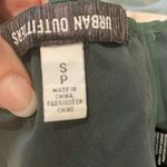 Urban Outfitters Green Satin Corset Crop Top S Edgy Zip Back Sexy Photo 7