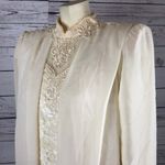 Vintage 80's David Rose Night Lace Sheath Long Sleeve High neck dress size 10 Photo 6