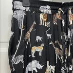 Banana Republic  Zoo Safari Animal Printed Satin Pajama Bottoms Size - XS Photo 2