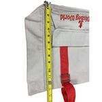 Disney Walt World Tan Canvas Beach Travel Vacation Tote Bag With Orange Straps Photo 9