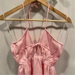 Princess Polly pink babydoll mini dress top halter tie neck pool party kitten Photo 7