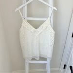 1. State  Creamy White Lace Sleeveless Camisole Tank Top Size Large NWT Photo 1