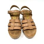 Hush Puppies  Tan Cork Poppy Platform Sandals Photo 1
