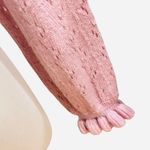 Princess Polly  Pink Cropped Cardigan Sweater Lightweight Vneck Ruffle S M Photo 6