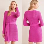 Boden NWOT Rose Violet Crochet Knit Long Sleeve Lined Dress Pink Size 2 Photo 1