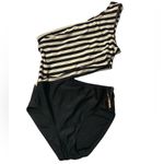 Michael Michael Kors One Shoulder Stripe Cutout One Photo 4