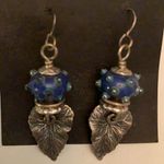 NWT: blue beaded earrings one of a kind Photo 1