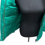 Lucky Brand  Down Puffer Jacket Zip Front Hoodie Junior's Size Medium Kelly Green Photo 7