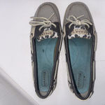 Sperry Y2K  Top Sider Animal Print Preppy Boat Shoes Gray Leather Women’s Size 10 Photo 4